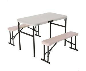 Lifetime Mesa Ultra-resistant Folding With 2 Benches Set Uv100 106x61x74 Cm