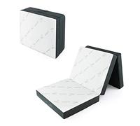 LIFEZEAL Colchón Plegable 80x193x10 CM, colchón Plegable viscoelastico para 1 Persona, colchoneta de Cama portátil con asa para Invitados, Viaje