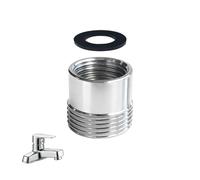 LifgWas Adaptador Grifo Manguera Latón 1/2 Pulgada Hembra a 3/4 Pulgada Macho Para Conexión Lavadora y Manguera Jardín Reducción 3/4 a 1/2 Pulgada Con Junta Incluida