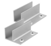 LIFKICH 2 Piezas Para Puertas Automáticas Bloques De Puertas De Ducha Topes Para Puertas De Ducha Guía Inferior De La Puerta De Granero Puerta De Cristal Aluminio
