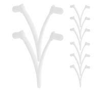 LIFKICH Clips de Fijación para Red de Piscina 8 Piezas ABS Blanco | Reemplazo de Bloqueo para Limpieza, Compatible Mangos y Redes, Uso en Mantenimiento de Piscina
