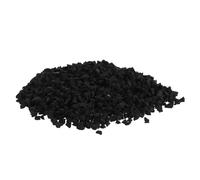 LIFKICH Negro Gránulos de Caucho para Césped Artificial, Goma, 1kg | Relleno para Soccer Turf, Alta Elasticidad y Drenaje Avanzado, Resistente al Desgaste, 1 Bolsa