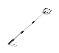 LIFKICH Pala de Cenizas Ajustable para Chimenea con Mango y Diseño Hueco Resistente al Calor Rastrillo Metálico para Parrilla Estufas y Fogatas Herramienta Ligera para Limpieza Eficaz