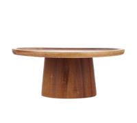 LIFKICH Soporte para Pasteles de Madera, Expositor Moderno Rústico | Presentación Elevada, Fácil de Transportar y Limpiar, para Postres y Panecillos, Foto y Decoración