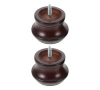 LIFKOME 2 Piezas Soporte Barra Cortina Madera de 8x5x5cm Remates Decorativos Elegantes y Acabado Liso para Decoración y Protección Hogar