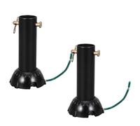 LIFKOME 2 Piezas Varilla de Extensión Negra sin Rosca | Metal, Acabado Negro Mate, Bola de Suspensión y Kit de Pasador, para Combos de Luz y Soporte Estable