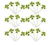 LIFKOME 24 Piezas Planta Prensada Trébol de Cuatro Hojas, Planta Seca, Verde, Material de Flor Seca para Manualidades DIY, Joyería y Decoración de Marcapáginas, Álbumes y Marcos de Fotos