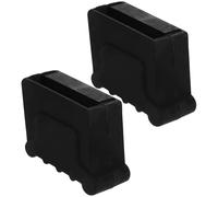 LIFKOME Almohadillas de Goma Antideslizantes Protectores Negros 2 Piezas Alta Durabilidad y Protección de Suelo para Pies de Escalera Extensible para Uso en Ingeniería y Hogar