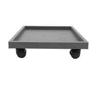LIFKOME Base con Ruedas para Maceta Cuadrada 1 Pieza PP Resina 360mm | Interior y Balcón, Diámetro Interno 323mm, Diseño Rodante, para Mover Macetas de Varios Tamaños