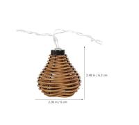 LIFKOME Guirnalda de Luces Decorativas 2,2 M de Ratán Artificial 3v 6w | PE Flexible, Fácil de Colgar y Moldear, para Decoración Nupcial y Cabecero