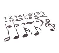 LIFKOME Imanes Magnéticos para Notas Musicales Grandes de Doble Cara, Material de Polvo Magnético y Caucho Sintético, Ideales para Clases Grupales y Musical en Familia