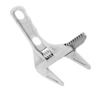 LIFKOME Llave Ajustable Multifuncional y Uso, de Mango Corto Gran Apertura | Aleación de Aluminio, Plata, para Alcantarillado y Cabezal de Ducha, Trabajo Manual, Tamaño Compacto