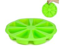 LIFKOME Molde para Hornear de Silicona Verde 8 Porciones Individuales, Apto para Microondas y Lavavajillas, para Hacer Cubitos de Hielo