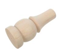 LIFKOME Pata de Mesa de Madera Maciza de Caucho Marrón Forma Cilíndrica Redondeada Estilo Europeo Clásico para Áreas Infantiles y Familiares Segura y Ergonómica