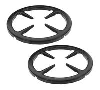LIFKOME Rejilla de Estufa de Gas 15cm, Soporte para Cafetera Italiana y Ollas Pequeñas de Hierro Negro, 2 Piezas para Uso en Cocina y Camping