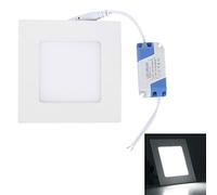 Ligero 6W 12cm Controlador del Panel Square lámpara de luz con LED, 30 LED SMD 2835, Flujo Luminoso: 430LM, AC 85-265V, Recorte Tamaño: 11cm (Color : Color2)