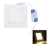 Ligero 6W 12cm Controlador del Panel Square lámpara de luz con LED, 30 LED SMD 2835, Flujo Luminoso: 430LM, AC 85-265V, Recorte Tamaño: 11cm (Color : Color1)