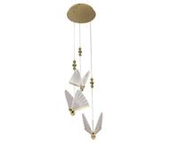 Light Prestige Mariposa lámpara colgante 3x24 W transparente-oro LP-1715/3P