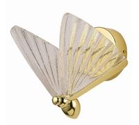 Light Prestige Mariposa lámpara de pared 1x8 W transparente-oro LP-1715/1W