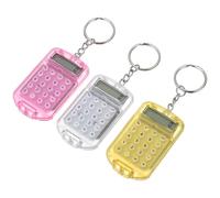 LIGHTAOTAO 3 Piezas Calculadora Mini con Llavero, Calculadora Pequeña Portátil de Plástico, Ligera, Estudiantes, Uso en Casa y Oficina