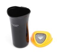 LIGHTAOTAO Bote de Basura para Coche Amarillo de Plástico, a Prueba de Fugas y Ahorro de Espacio, Adecuado para Oficina y Hogar