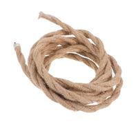 LIGHTAOTAO Cable de Luz de Granero Vintage con Cordón Recubierto de Tela de 2m, Cable Flexible de Pvc y Cuerda de Lino para Lámparas de Techo en Comedor con Seguridad Mejorada
