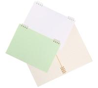 LIGHTAOTAO Cuaderno de Espiral en Tonos Suaves 3 Piezas para Tomar Notas Papel Resistente y Plástico Duradero, Adecuado para Escritura Diaria y Dibujo Creativo