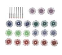 LIGHTAOTAO Disco de Pulido Radial con Vástago de 3mm de 1 Pulgada Rueda Abrasiva de Metal y Plástico con Alta Resistencia para Herramientas Rotativas para Pulido de Joyas y Detalles