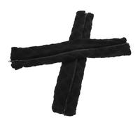 LIGHTAOTAO Funda de Reposabrazos para Silla de Oficina Negra, 1 Par | Tejido de Tela, Ajuste para Brazo de Silla de Oficina y Gaming, Protege el Reposabrazos y Reduce Deslizamiento