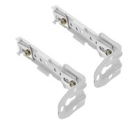 LIGHTAOTAO Soporte para Barra de Cortina Doble de 11.5cm Código Lateral Fijo, Material Hierro y Abs, Paquete de 2 Piezas para Cortinas y Persianas Enrollables