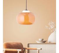 Lightbox Hängelampe Glas orange, mundgeblasen, Ø 30 cm Lampe