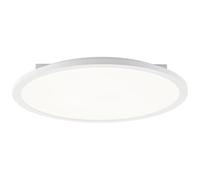 Lightbox LED Aufbaupaneel | Ø 42 cm | dimmbares Wand- & Decken-Panel mit weißem Rahmen & Fernbedienung & CCT | warmweiße bis kaltweiße Lichtfarbe (3000-6500 K) | 1800 lm | aus Aluminium