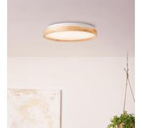Lightbox LED Deckenlampe - Ø 40 cm - Memory-Funktion - Holz Rahmen aus
