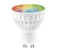 LIGHTEU®, Foco LED Miboxer Zigbee3.0 RGBCCT 4W GU10 compatible con Zigbee Gateway Amazon Echo Plus APP/Control por voz, FUT103Z