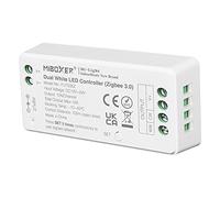 LIGHTEU®, Miboxer Zigbee3.0 CCT WW/CW Controlador de tira LED doble blanco 12V/24V compatible con Zigbee Amazon Echo Plus APP/Control por voz, FUT035Z