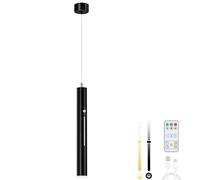Lightsjoy Lampara Colgante Techo Recargable Con Batería 5000mAh Negro