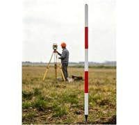 Lightweight Aluminum Gps Survey Pole,Aluminium Survey Pole | Detachable Centering Rod for Site Survey, Construction Marking and Engineering Measuring Work(Sharp End)