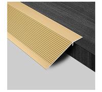 Lightweight Floor Divider Strip Carpet to Tile,T-Molding Flooring Transition Strip, Gap Connecting Floor Bar for Sliding Doors Doorway(Gold,Long 90cm/35.4in)