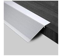 Lightweight Floor Divider Strip Carpet to Tile,T-Molding Flooring Transition Strip, Gap Connecting Floor Bar for Sliding Doors Doorway(Silver,Long 150cm/59.1in)