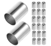 LIGIGWASH 100 Unidades Conector de Tubo de Alta Presión con Funda de Acero Inoxidable para Máquina de Prensado Resistente y Duradero para Aplicaciones Industriales