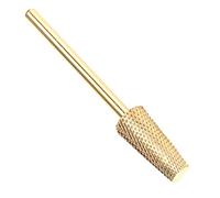 LIGIGWASH Cabezal de Pulido para Uñas de Manicura, Taladro para Pulir Uñas, Broca de Tungsteno Dorada, Tamaño Pequeño, Herramienta Profesional para Eliminar Piel Muerta en Salón y Uso