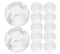 LIGIGWASH Empalme Cadena 12 Piezas de Topes Transparentes para Cadenas de Cuentas de Persianas, Accesorios Duraderos de Pom para Cortinas Verticales