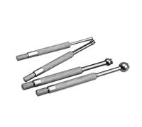 LIGIGWASH Juego de Calibres de Orificios Medición Manual de Interiores 4 Piezas 10-13mm Ajustable, Calibre Telescópico de Bola, Acero al Carbono, Plata para Profesionales y Aficionados