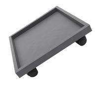 LIGIGWASH Soporte para Macetas con Ruedas de Resina PP, Diámetro 360mm | Bandeja Portátil para Balcón E Interior, Diseño Rodante, Diámetro Interior 323mm, 1 Pieza