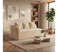 Ligterra Sofá de compresión, sofá cama pequeño, tela de chenilla, relleno de espuma 30D de alta elasticidad, fácil de mover y con suelo antideslizante, sala de estar y otras habitaciones, color caqui