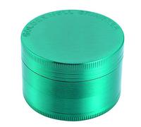 LIHAO 2" Grinder 4 Piezas Grinder Metálico con Rascador Polen para Hierbas y Especias (5cm, Verde)