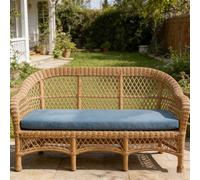 LIHUANE Cojín de Banco 50 x 170 cm Base Antideslizante Cojines a Medida Cojín para Banco de 2 3 Plazas para Interiores y Exteriores Silla de Jardín Comedor Cocina, Azul