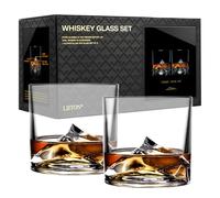 LIITON Everest Vasos de Whiskey Set de 2, 300ml Clear