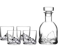 Liiton Juego de vasos de whisky y jarra de whisky EVEREST, 5 piezas, Litton