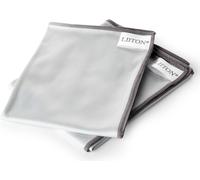 Liiton Paño para pulir, 31 x 50 cm, juego de 2 piezas, gris, microfibra, Litton